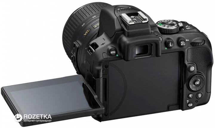 Фотоаппарат Nikon D5300 + AF-P 18-55mm Black Kit (VBA370K016