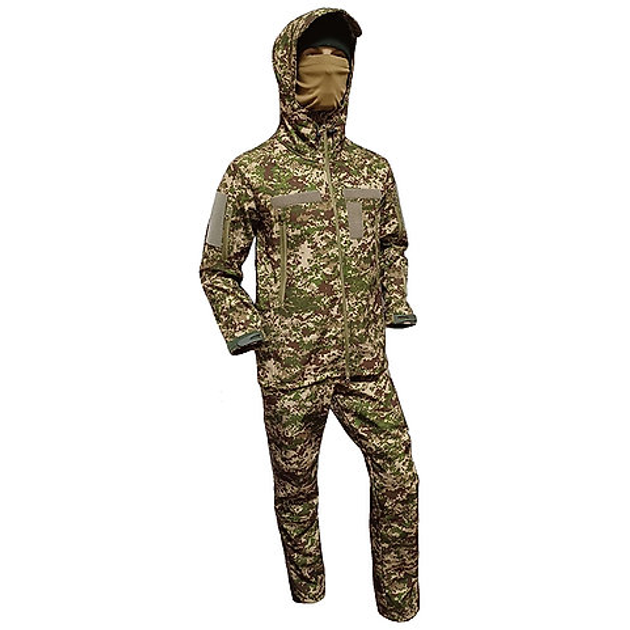 Костюм військовий тактичний SoftShell FS Uniform 60 Хижак - изображение 2