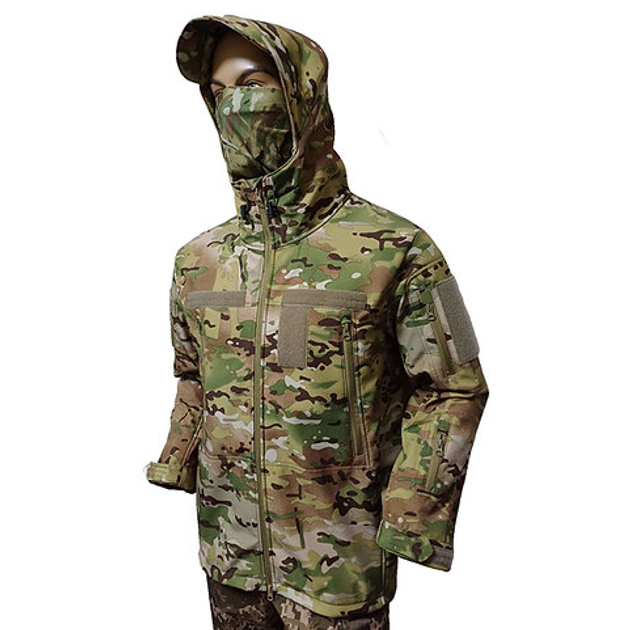 Куртка тактична військова SoftShell FS Uniform 46 multicam - зображення 1