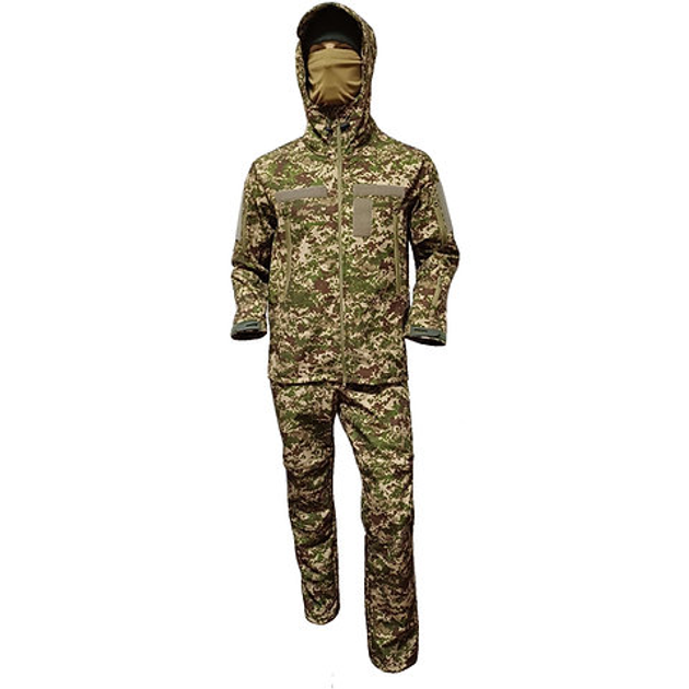 Костюм військовий тактичний SoftShell FS Uniform 54 Хижак - изображение 1