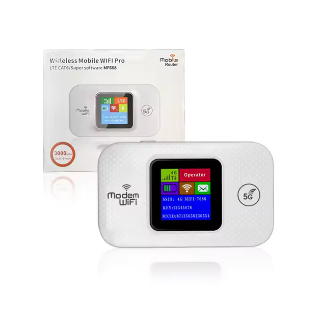 Портативный 4G модем/роутер USB WIFI 3G/4G MWP MF688 White + Подарок - симка для интернета Киевстар (00084511) - изображение 3