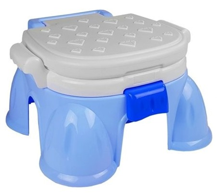 Nocnik dziecięcy LEAN Toys grający 3w1 niebieski (5908275992875) - obraz 3