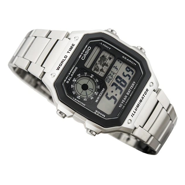 Мужские наручные часы Casio AE-1200WHD-1AVEF. - изображение 2