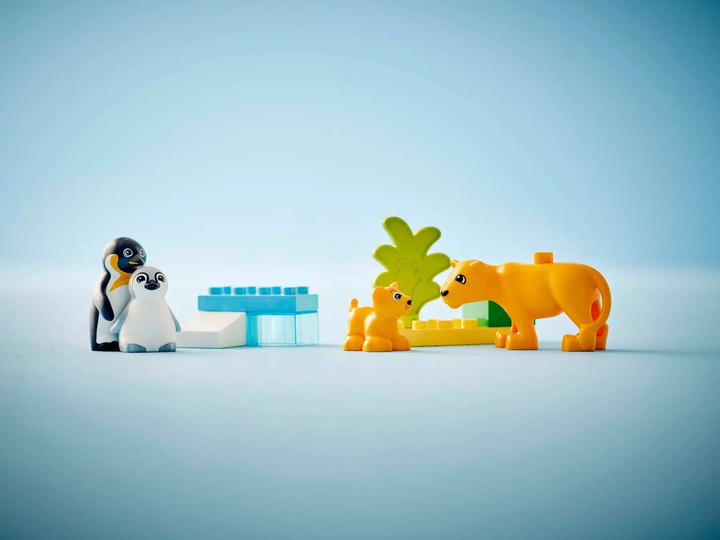Конструктор LEGO DUPLO Сімейство диких тварин: пінгвіни та леви 10 елементів (10442) - зображення 10