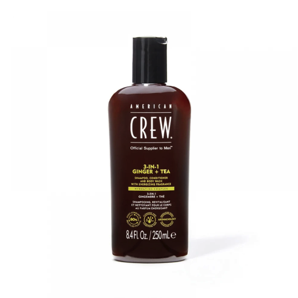 Шампунь American Crew Energizing Shampoo, Conditioner and Body wash Ginger Tea, 250 мл - Фото 1 Шампунь American Crew Energizing Shampoo, Conditioner and Body wash Ginger Tea, 250 мл - изображение 1