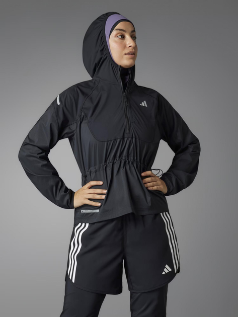 お客 Спортивная ветровка для бега с капюшоном женская Adidas