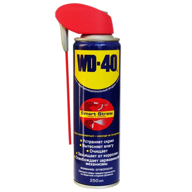 Смазка универсальная аэрозоль WD-40 SMART STRAW 250 мл (124W700050) - Фото 1 Смазка универсальная аэрозоль WD-40 SMART STRAW 250 мл (124W700050) - изображение 1
