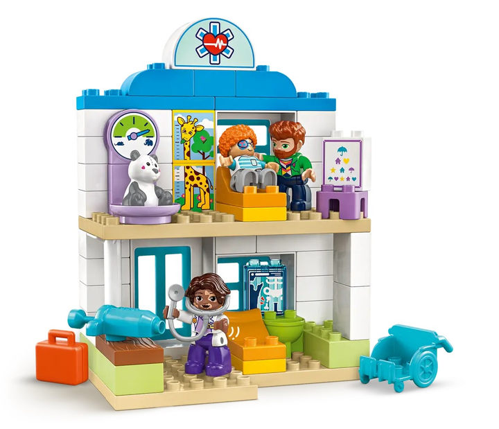 Zestaw klocków LEGO DUPLO Wizyta u lekarza 65 elementów (10449) - obraz 4