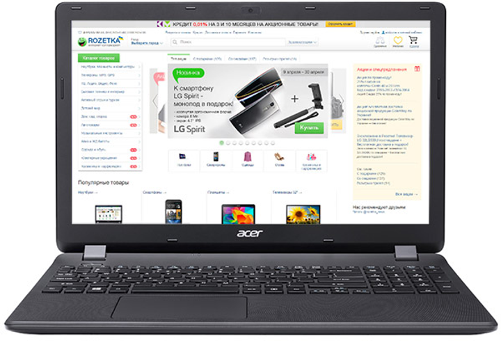Ноутбук Acer Extensa EX2519-P1JD (NX.EFAEU.022) Black – фото, відгуки ...