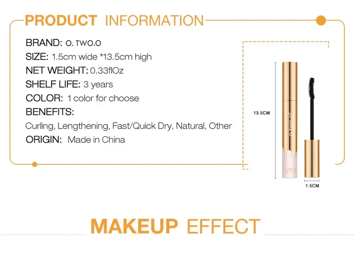 Тушь для ресниц O.TWO.O Gold Volume Mascara - Фото 4 Тушь для ресниц O.TWO.O Gold Volume Mascara - изображение 4
