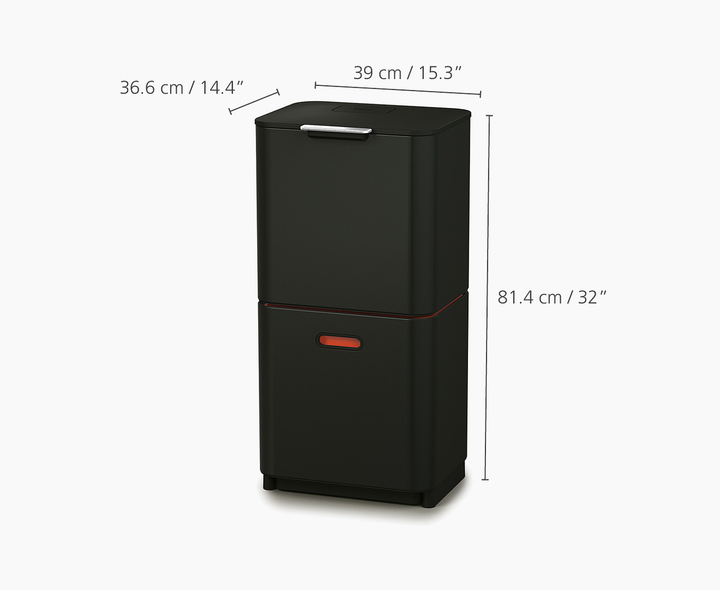 Контейнер для отходов и вторсырья Totem Max 60л Черный Joseph Joseph 30106 - изображение 5
