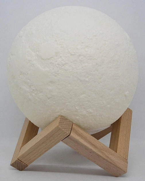 Круглый ночник-светильник 3D Луна Moon Lamp разноцветный 7892589 - изображение 2