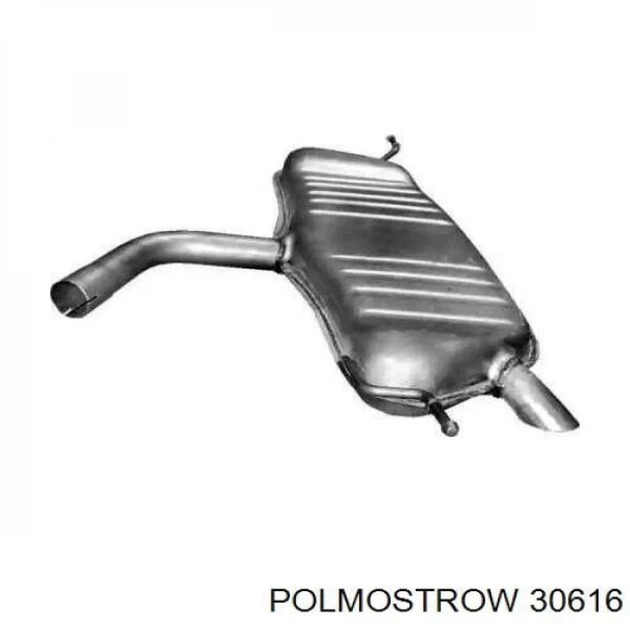 Глушник Volkswagen Golf V/Golf V Plus 1.6i/1.6 Fsi Polmostrow (30.616) (850616) - зображення 2