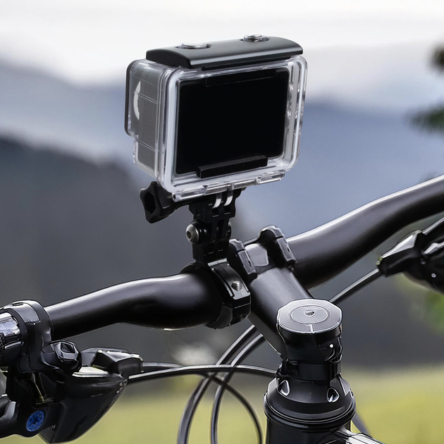 Алюмінієвий тримач Hurtel для кріплення камери GoPro чорний (9145576282779) - зображення 7