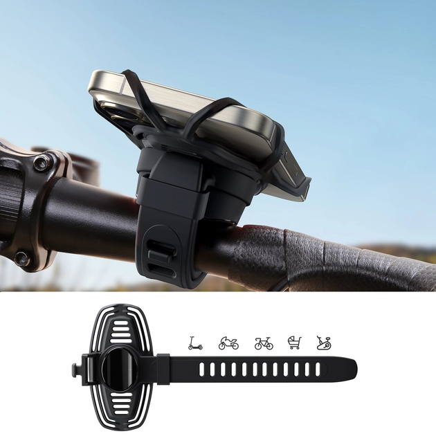 Велотримач для телефону Joyroom JR-ZS382 Black (6956116706180) - зображення 5