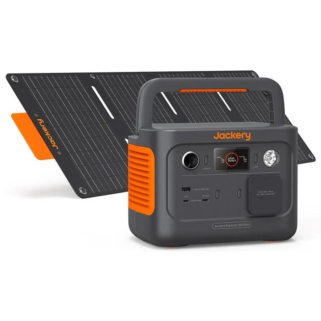 Зарядна станція Jackery Explorer 300 Plus + Solar Panel 40W (60-0304-EUB1A1) - Фото 1 Зарядна станція Jackery Explorer 300 Plus + Solar Panel 40W (60-0304-EUB1A1) - зображення 1