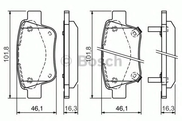 Дисковые тормозные колодки Bosch (0 986 424 798) - изображение 2