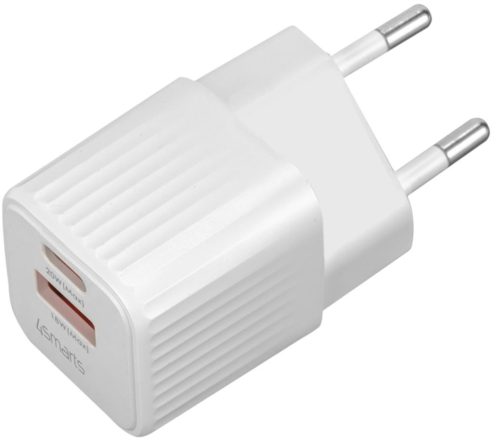 Ładowarka sieciowa 4smarts VoltPlug Duos Mini PD 20W White (4252011903344) - obraz 2