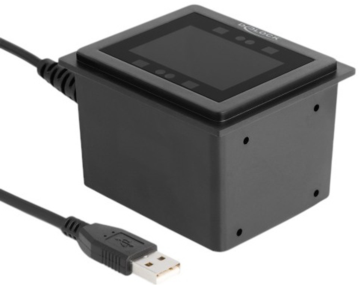 Сканер штрих-кодів Delock 1D/2D USB Black (4043619906000) - зображення 1