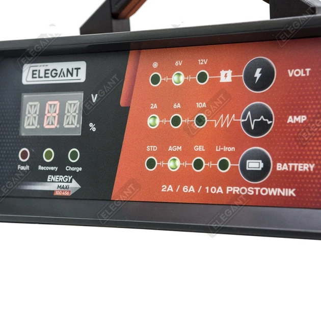 Зарядний пристрій 6-12V 10А Elegant [EL 100 456] - изображение 3