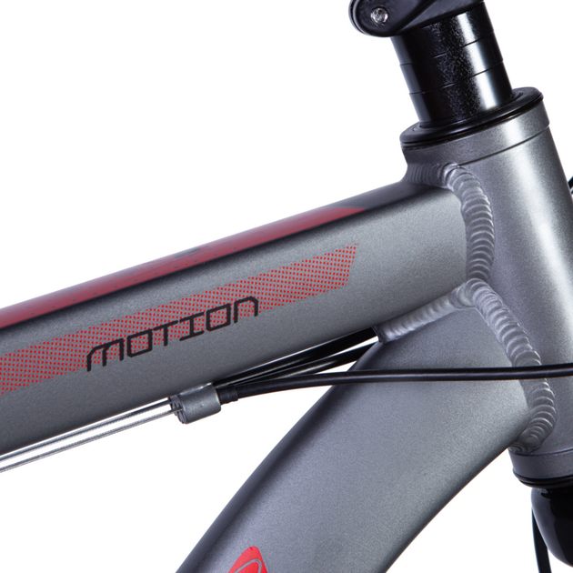 Велосипед AL 27.5" Formula MOTION DD FR рама-19" сіро-червоний (матовий) 2024 - зображення 2