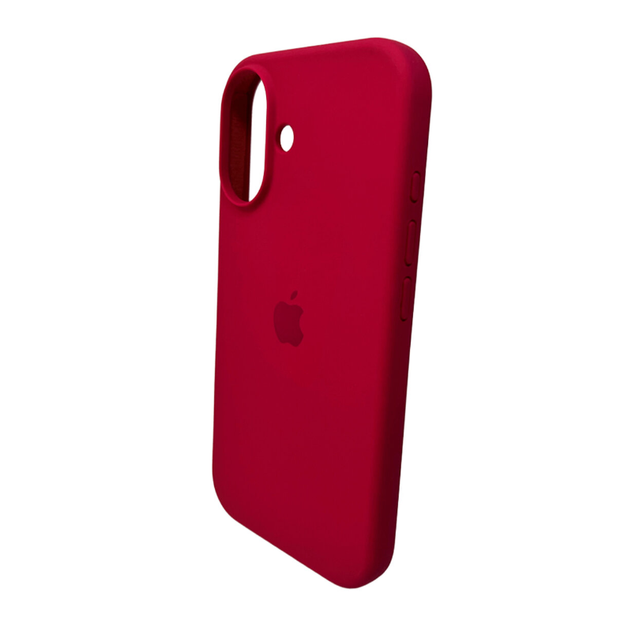 Защитный чехол-накладка Silicone Full Case AA Open Cam для Apple iPhone 16 Maroon (FullOpeAAi16-35) - изображение 3