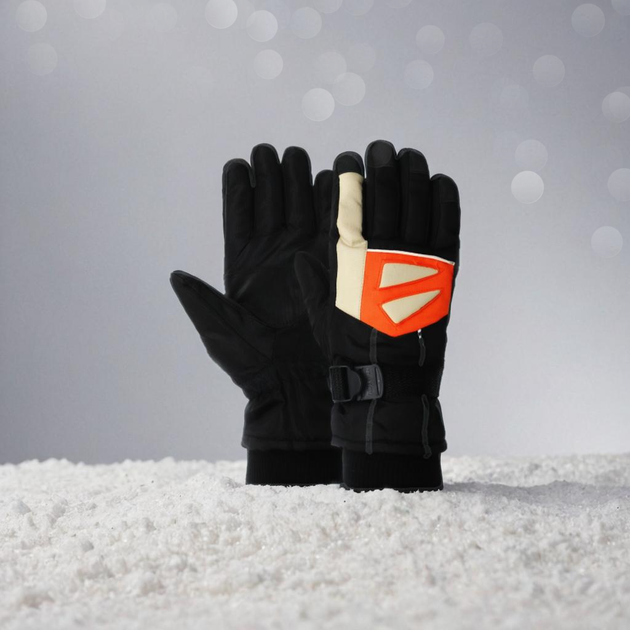 Перчатки горнолыжные теплые женские LUCKYLOONG (р-р L-XL, Черно-оранжево-бежевый) (B-0533_Черно-оранжево-бежевый) - Фото 1 Перчатки горнолыжные теплые женские LUCKYLOONG (р-р L-XL, Черно-оранжево-бежевый) (B-0533_Черно-оранжево-бежевый) - изображение 1