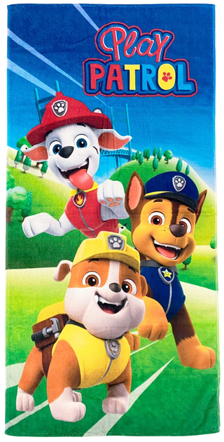 Рушник для купання Spin Master Paw Patrol 70 x 140 см Blue (8435631339021) - зображення 1