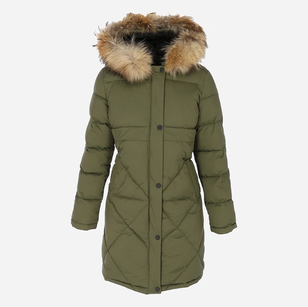 Kurtka parka damska zimowa PERSO BLH919079F XL Khaki (5905080208719) - obraz 6