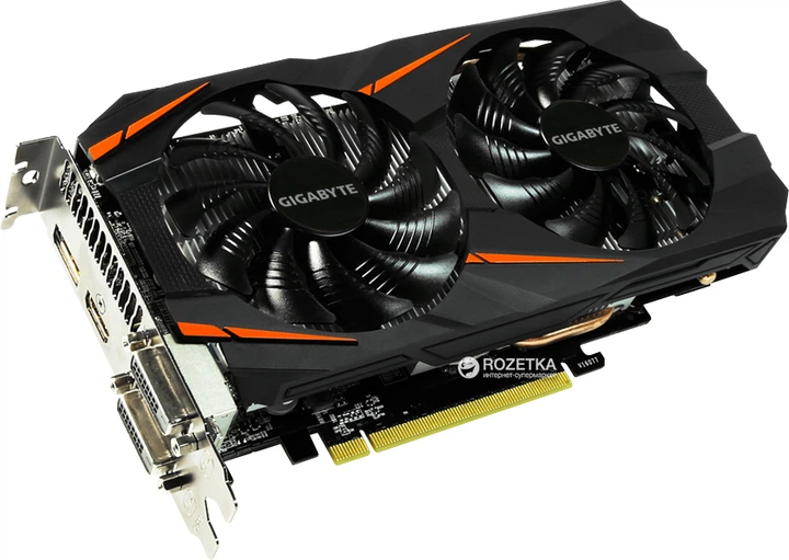 Видеокарта Gigabyte PCI-Ex GeForce GTX 1060 Windforce OC 6GB GDDR5