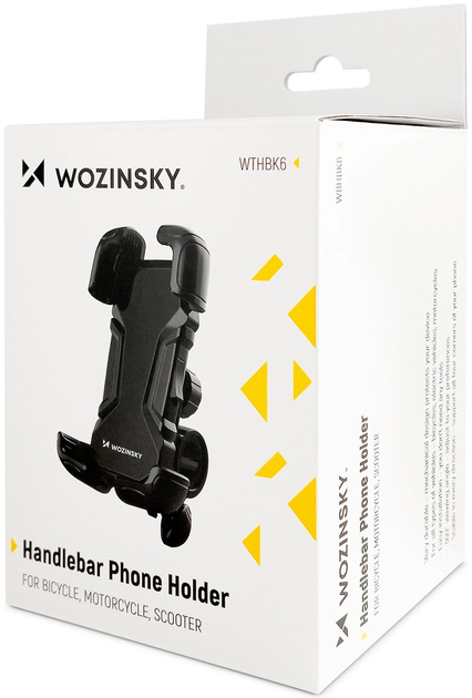 Uchwyt rowerowy do telefonu Wozinsky WBHBK6 czarny (5907769306723) - obraz 4