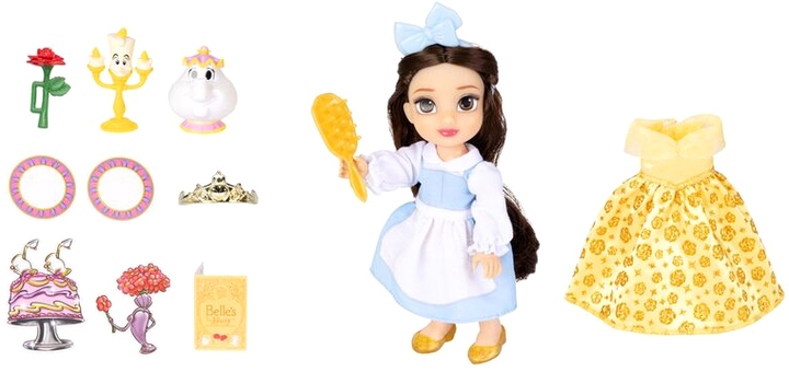Lalka z akcesoriami Jakks Pacific Disney Beauty and the Beast Belle 15 cm (0192995233812) - obraz 4