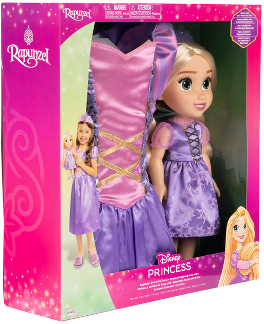 Lalka Jakks Pacific Disney Rapunzel z sukienką dla dziewczynki 38 cm (0192995240490) - obraz 2