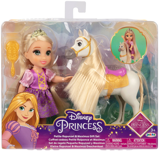 Lalka z akcesoriami Jakks Pacific Disney Tangled Rapunzel & Maximus 15 cm (0192995221581) - obraz 1