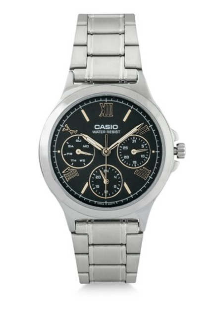 Годинник Casio LTP-V300D-1A2UDF для жінок у чорному кольорі з ...
