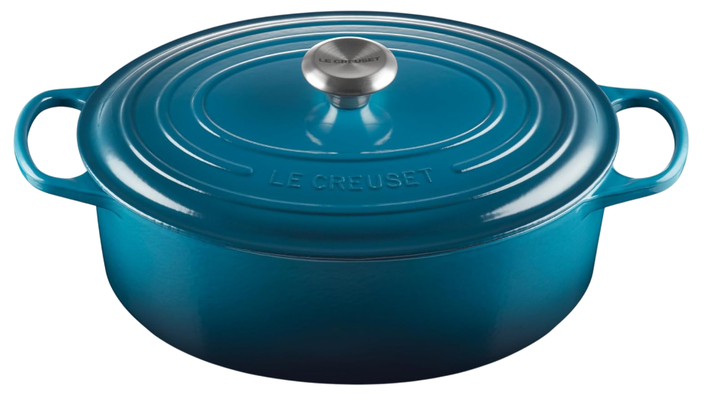 Garnek żaroodporny Le Creuset Signature turkusowy 31 cm (0024147294177) - obraz 1