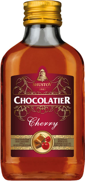 Упаковка спиртного напитка Chocolatier Шоколад и Вишня 0.1 л 30% х 25 шт. (4820256585450) - изображение 2