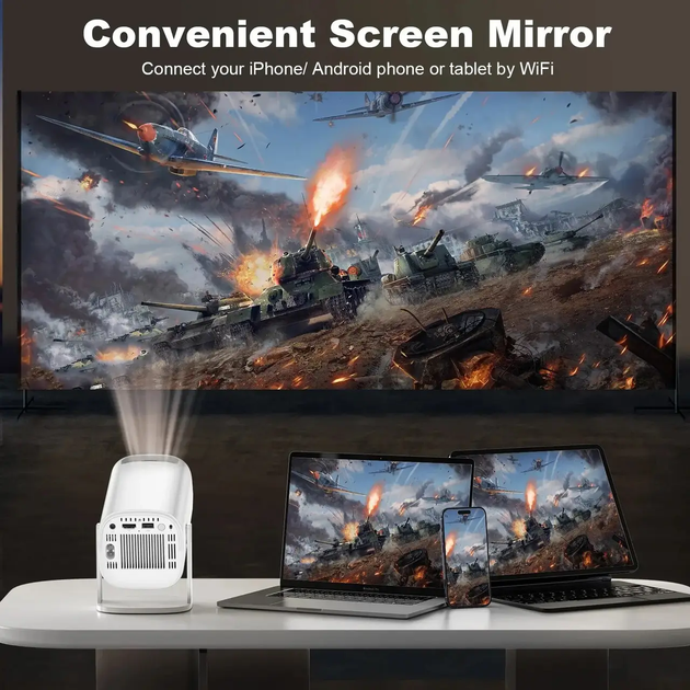 Проєктор смарт, ігрова приставка Android 11 4K UHD з 2 джойстиками 64Gb R30 Max - изображение 7