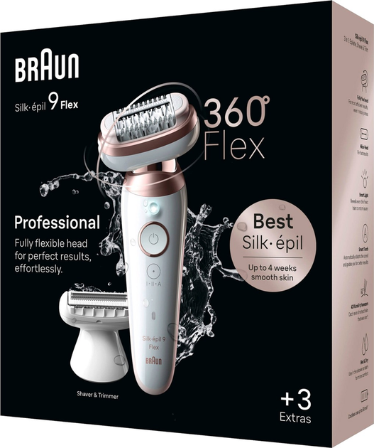 Depilator Braun Silk-épil 9 Flex 9-030 3D epilator Wet & Dry (7500435225311) - obraz 2