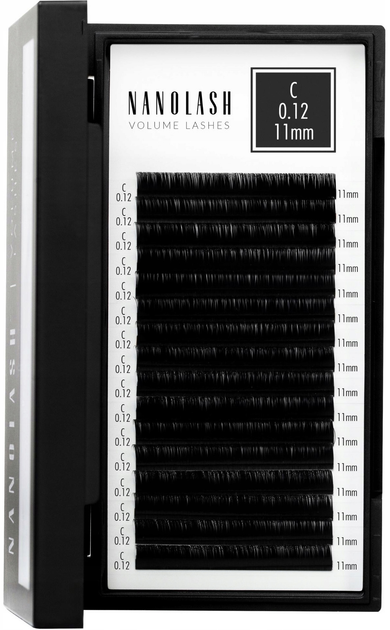 Sztuczne rzęsy Nanolash Volume 0.12 C 11 mm (5905997306300) - obraz 1