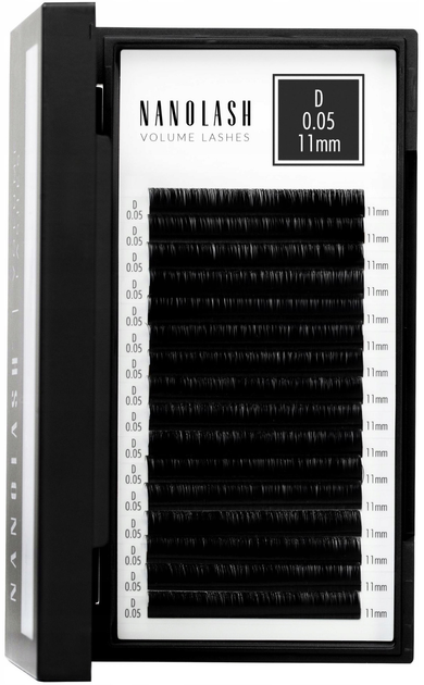 Sztuczne rzęsy Nanolash Volume 0.05 D 11 mm (5905997306157) - obraz 1