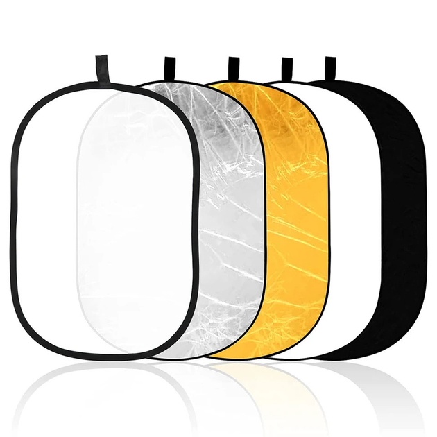Рефлектор отражатель света для фото овальный 5в1 90x120см AC Prof ...