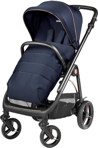 Коляска 2 в 1 Peg-Perego Veloce Blue Shine Синяя (PACK-VEL2100000017) - изображение 2
