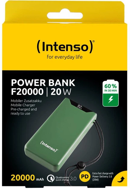 Powerbank Intenso F20000 20000 mAh PD+QC3.0 Green (7332057) - obraz 4