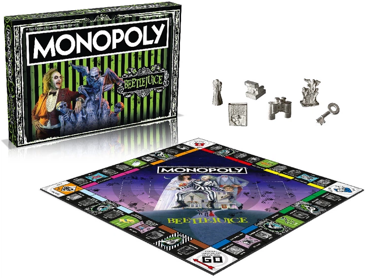 Настільна гра Winning Moves Monopoly UK: Beetlejuice WM03321-EN1-6 (5036905050678) - зображення 3