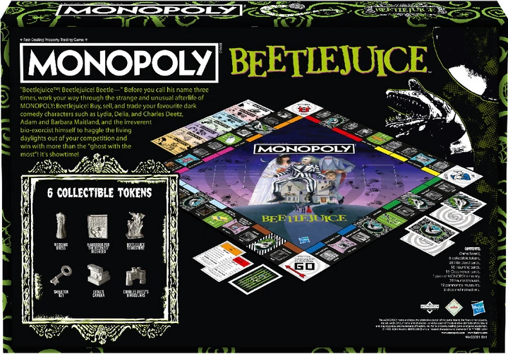 Настільна гра Winning Moves Monopoly UK: Beetlejuice WM03321-EN1-6 (5036905050678) - зображення 2