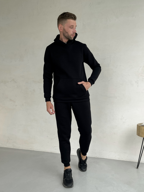 Спортивный костюм зимний на флисе мужской Merlini Франс 100001001 L-XL Черный (100001001_2) - изображение 1