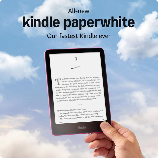 Електронна книга Amazon Kindle Paperwhite 12th Gen. 2024 16GB Raspberry