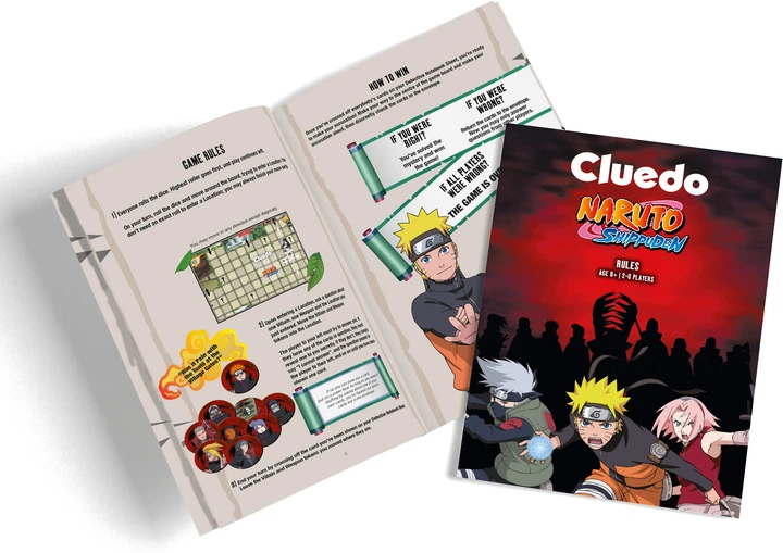 Настільна гра Winning Moves Cluedo UK: Naruto Shippuden Наруто (Англійська мова) (WM04940-EN1-6) (5036905058551) - зображення 3