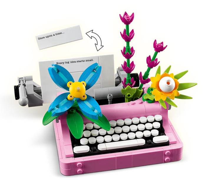 Zestaw klocków LEGO Creator 3 w 1 Maszyna do pisania z kwiatami 363 elemeny (31169) - obraz 4